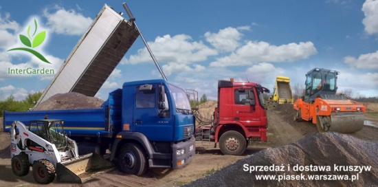 Piach, żwir, pospółka, ziemia, beton kruszony, kamień, tłuczeń
