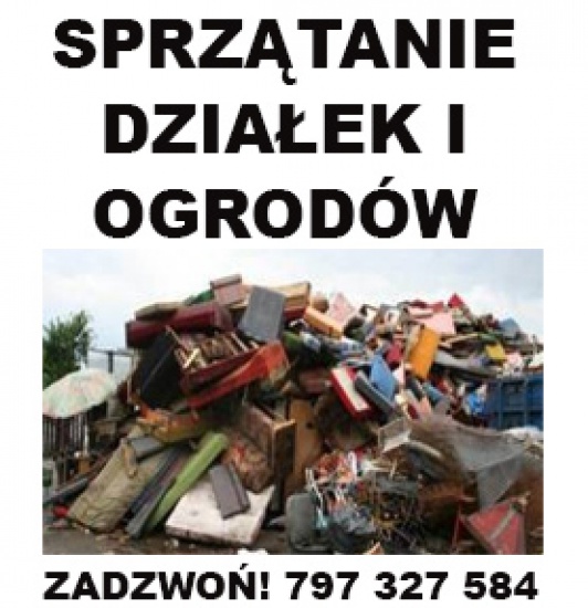 Sprzątanie działek i ogrodów